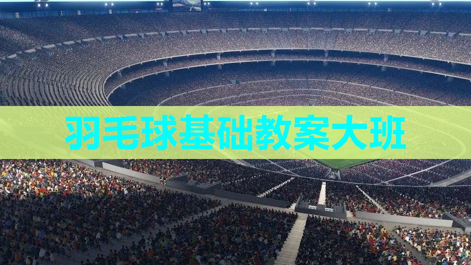 羽毛球基础教案大班