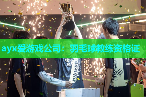 羽毛球教练资格证